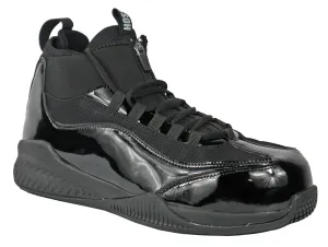 Hoss Boots Mens Full Court Composite toe Black Leather Work Shoes