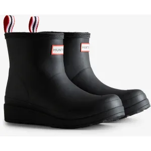 Hunter Play Short Rubber Women's Black Wellington Boots