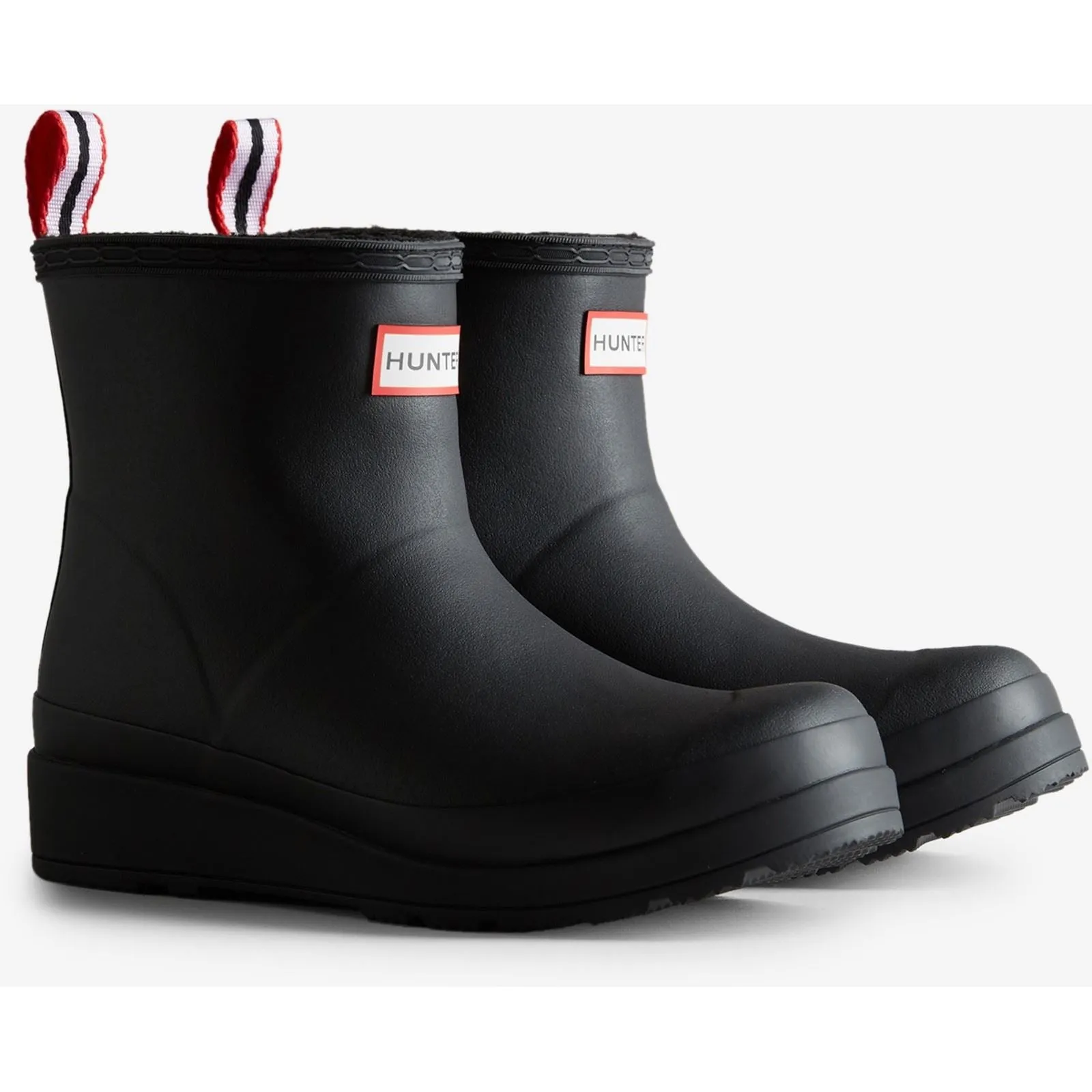 Hunter Play Short Rubber Women's Black Wellington Boots