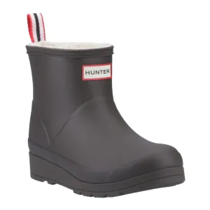 Hunter Play Short Rubber Women's Chocolate Brown Wellington Boots