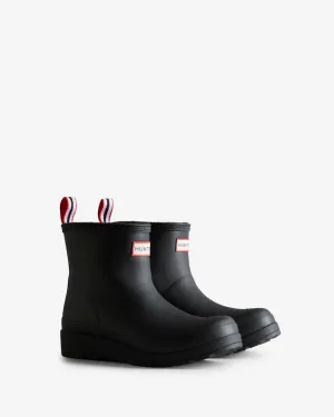 Hunter Play Womens Shearling Insulated Short Wellington Boots