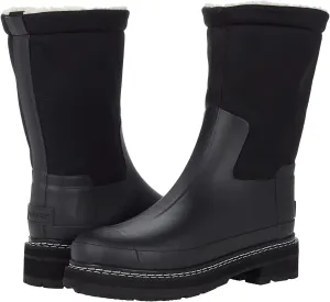 Hunter Women's Refined Short Stitch Sherpa Rain Boot