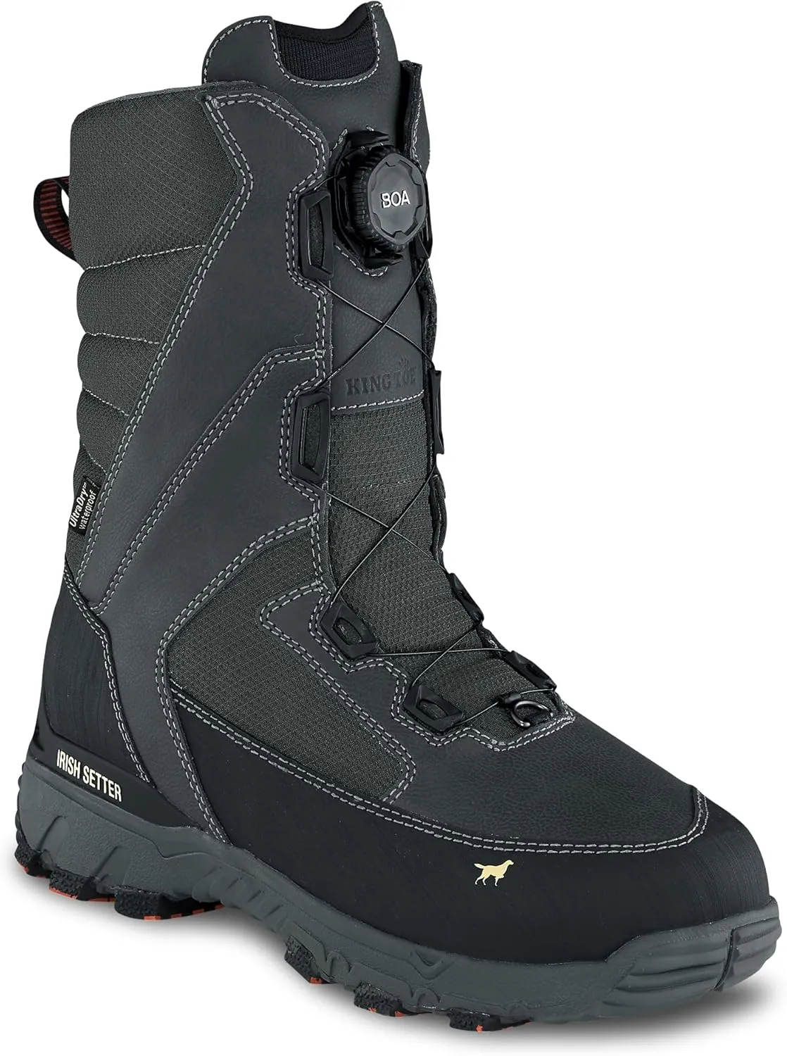 Irish Setter, IceTrek, Men's, 12", BOA, Waterproof, 1600g Insulated, Hunting Boot, Slate