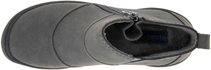 JBU Women's Piper Ruched Fashion Comfort Casual Water Resistant Ankle Boot