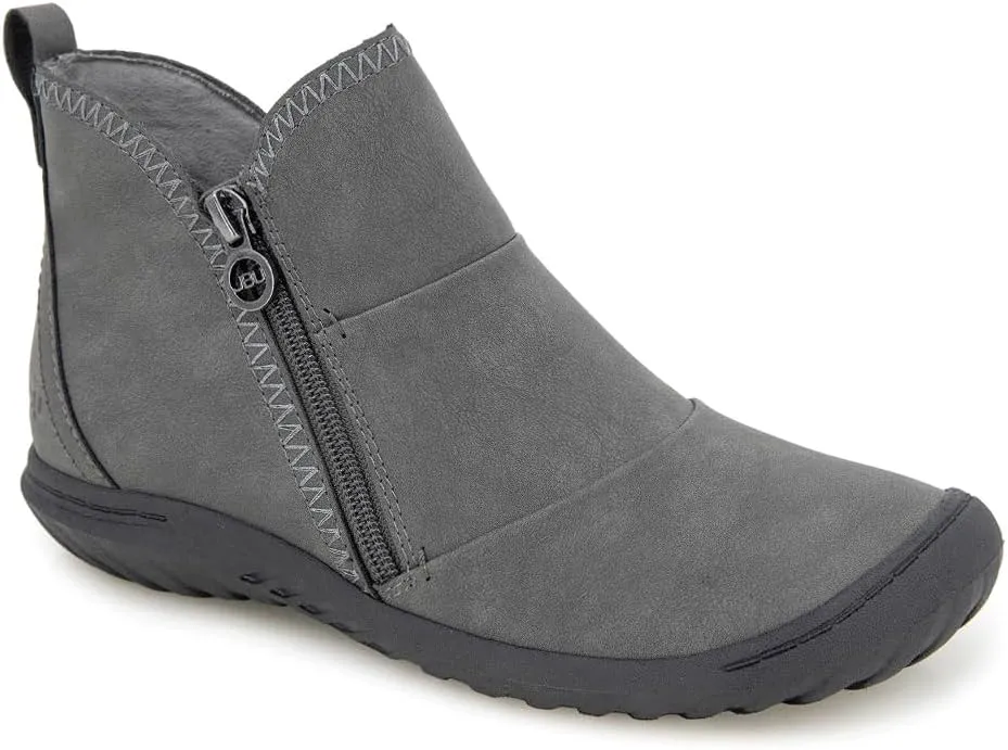 JBU Women's Piper Ruched Fashion Comfort Casual Water Resistant Ankle Boot
