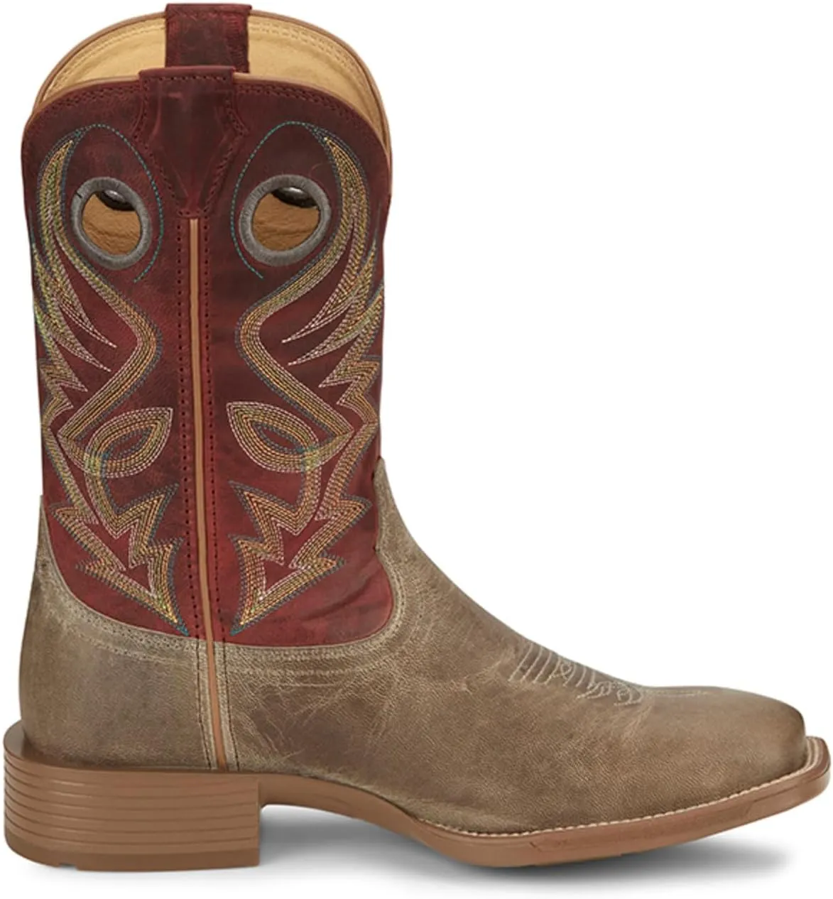 Justin Pickett 11" Western Men's Boots - Durable Leather Cowboy Footwear, Classic Style for Rodeo & Ranch, Comfortable Fit
