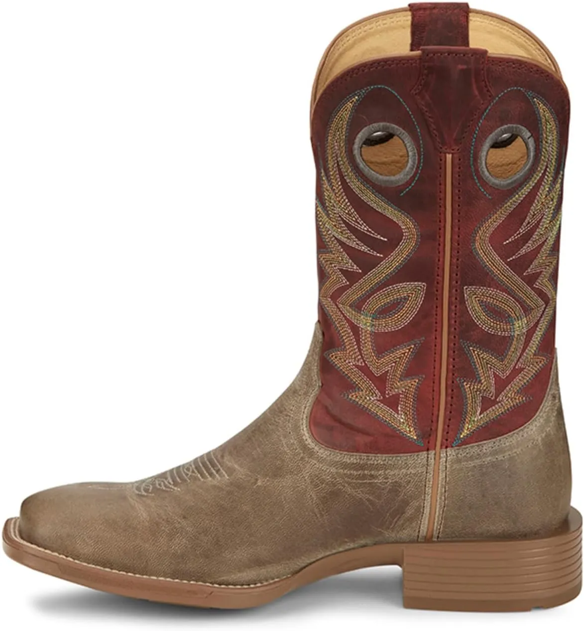 Justin Pickett 11" Western Men's Boots - Durable Leather Cowboy Footwear, Classic Style for Rodeo & Ranch, Comfortable Fit