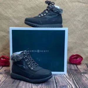 Karen Scott Black Wanona Booties 5