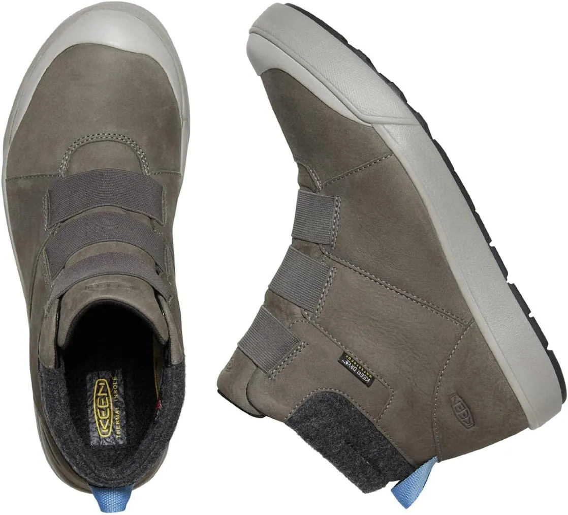 KEEN Women's Elle Winter Mid Height Insulated Waterproof Pull on Ankle Boots