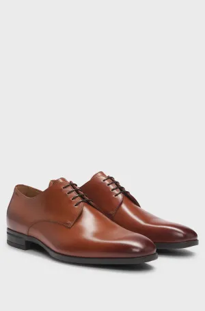 Leather Derby shoes with rubber sole