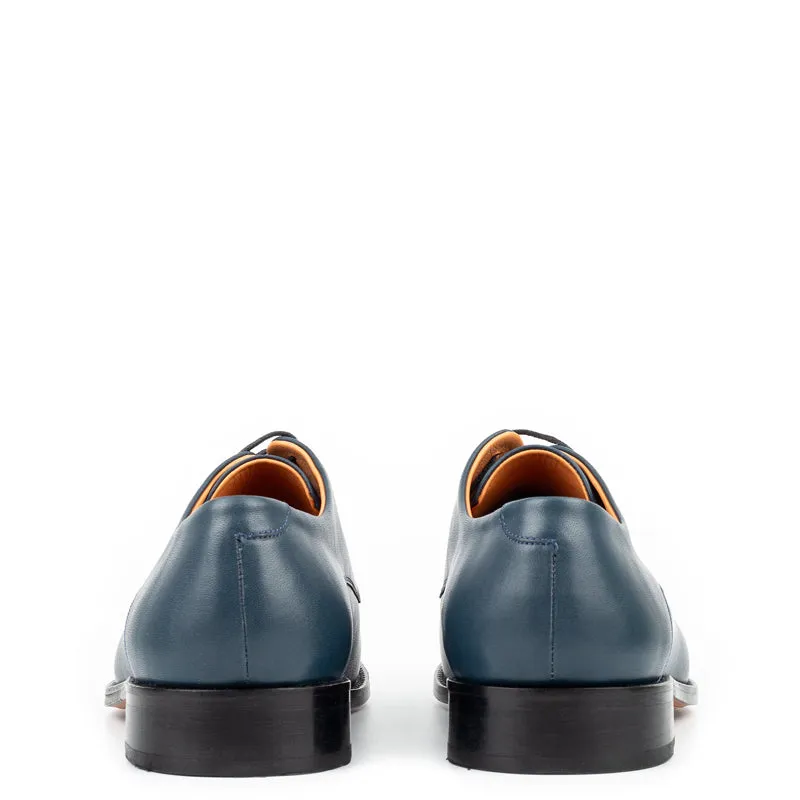 Leather Polished Plain Italian Derby Shoes
