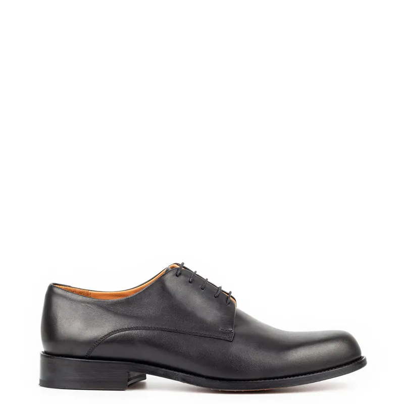 Leather Polished Plain Italian Derby Shoes