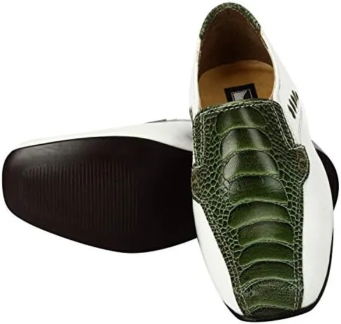 LIBERTYZENO Boys Animal Print Genuine Leather Kids Lace Up Oxford Dress Shoes for Easter Gift