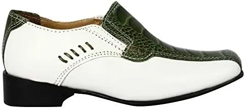 LIBERTYZENO Boys Animal Print Genuine Leather Kids Lace Up Oxford Dress Shoes for Easter Gift