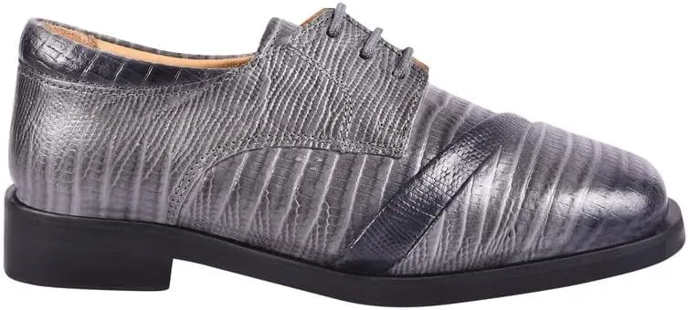 LIBERTYZENO Boys Lizard Print Genuine Leather Kids & Toddlers Lace Up Oxford Dress Shoes for Easter Gift