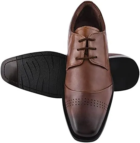 LIBERTYZENO Mens Croco Lizard Print Genuine Leather Adults Slip On & Lace Up Oxford Dress Shoes for Prom Graduation