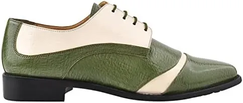 LIBERTYZENO Mens Wingtip Brogue Genuine Leather Adults Lace Up Oxford Dress Shoes for Easter Gift LS-1105