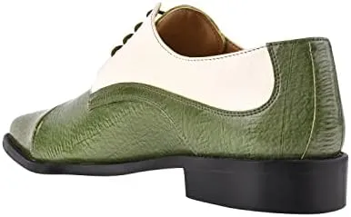 LIBERTYZENO Mens Wingtip Brogue Genuine Leather Adults Lace Up Oxford Dress Shoes for Easter Gift LS-1105