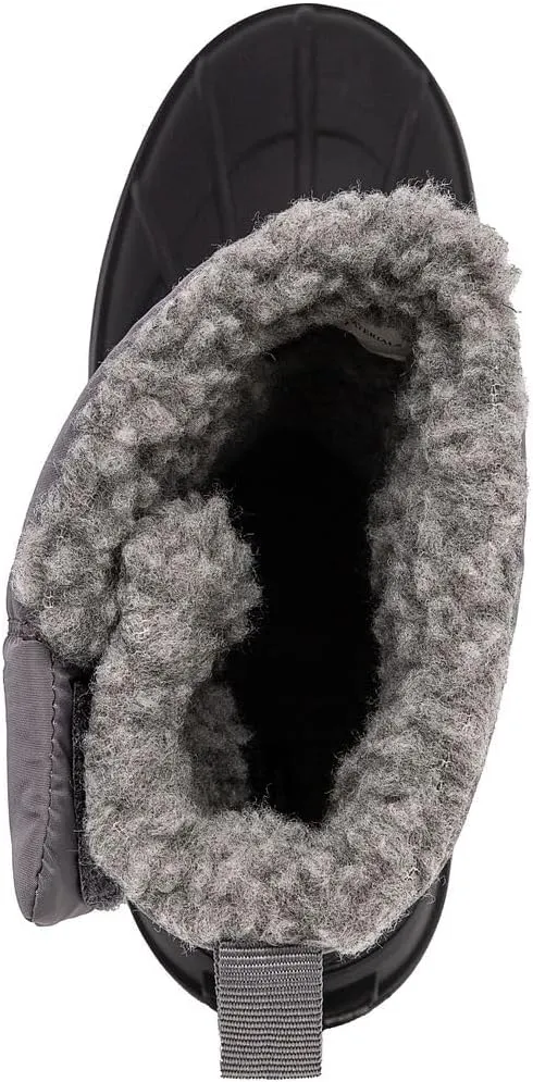LONDON FOG Jett Waterproof Unisex Kids Snow Boot, Insulated Fleece Lined, Size 5 Toddler to 6 Big Kid, Black, Navy Blue, Grey