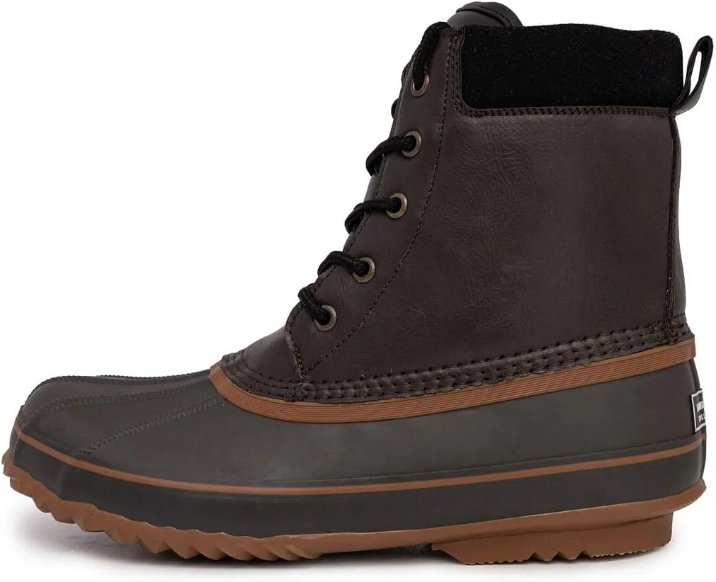 LONDON FOG Mens Ashford Waterproof and Insulated Duck Boot