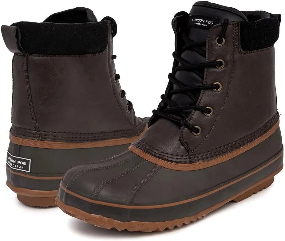 LONDON FOG Mens Ashford Waterproof and Insulated Duck Boot