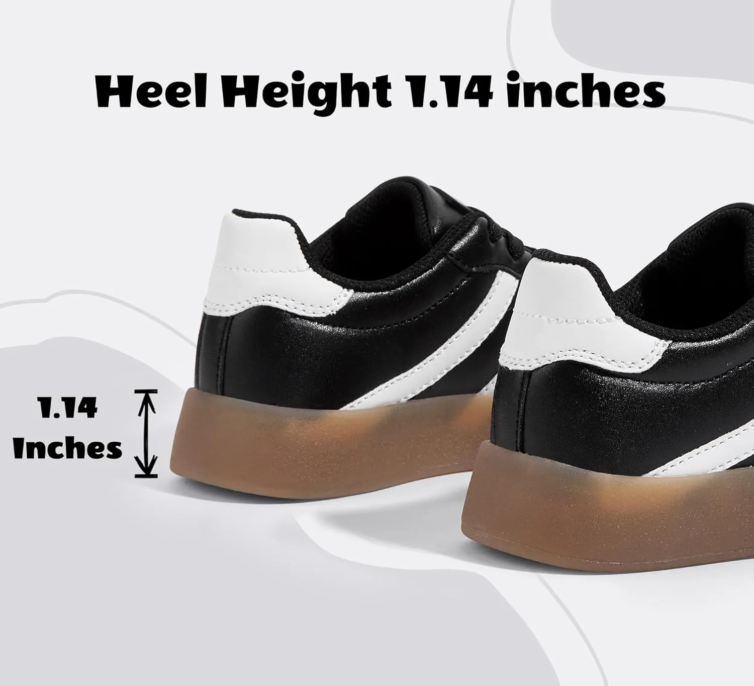 LUCKY STEP Unisex-Child Kid's Sneakers Lace Up School Fashion Platform Breathable Tennis Athletic Running Walking Shoes for Boys Girls