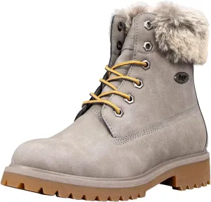 Lugz Women's Convoy Faux Fur Lace Up Boots Fashion