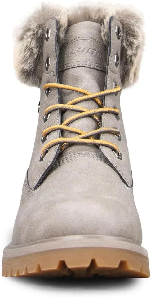 Lugz Women's Convoy Faux Fur Lace Up Boots Fashion