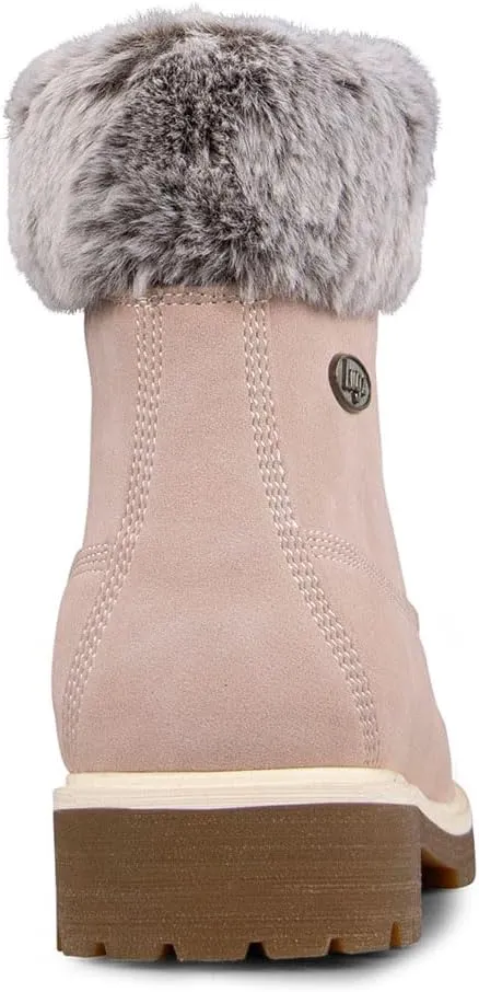 Lugz Women's Convoy Faux Fur Lace Up Boots Fashion