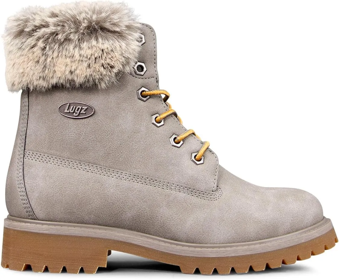 Lugz Women's Convoy Faux Fur Lace Up Boots Fashion