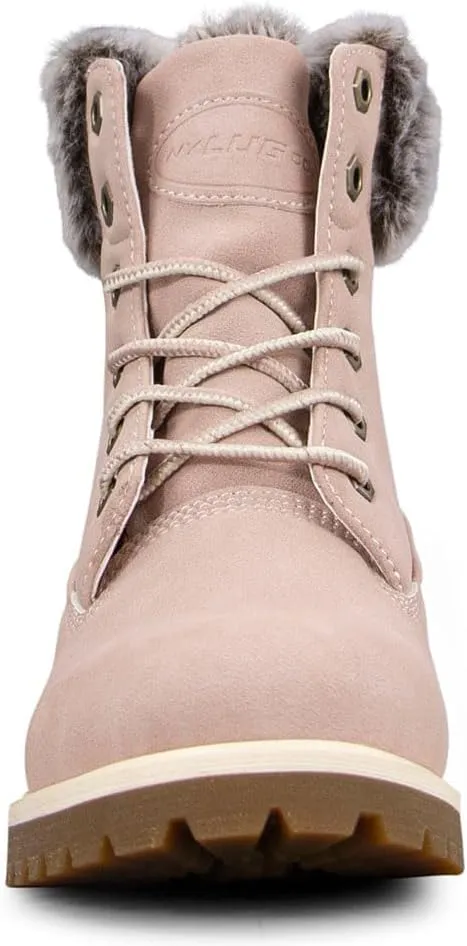 Lugz Women's Convoy Faux Fur Lace Up Boots Fashion