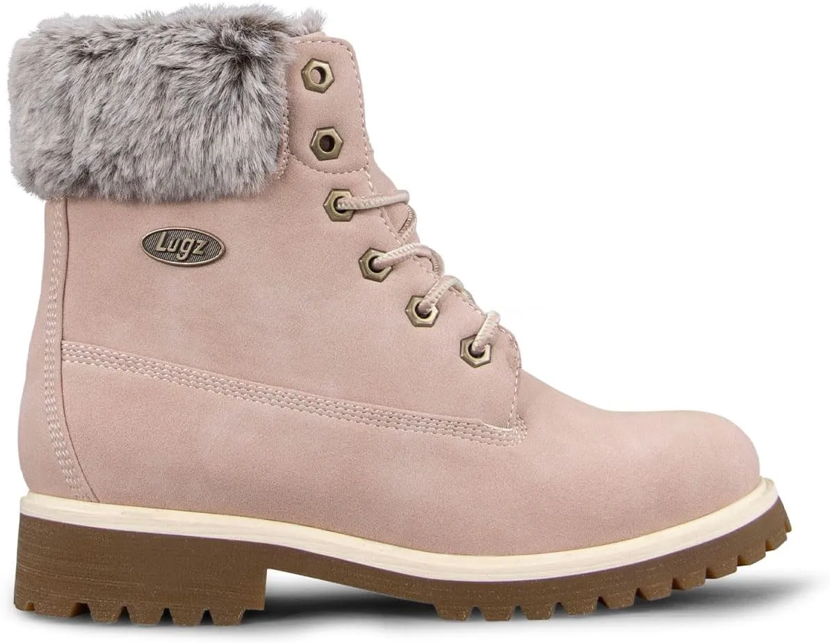 Lugz Women's Convoy Faux Fur Lace Up Boots Fashion