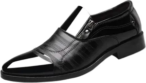 Men Classic Oxford Dress Shoes Business Formal Wedding Slip On Office Comfortable