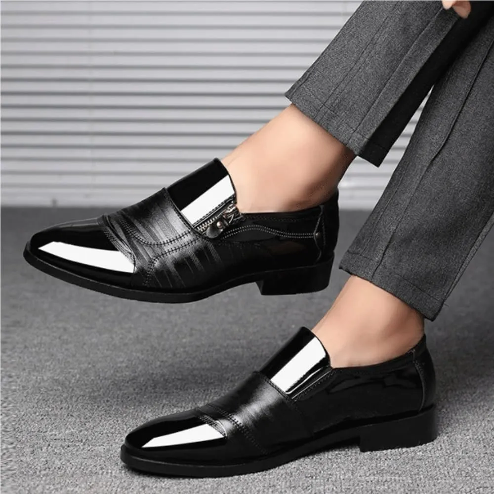 Men Classic Oxford Dress Shoes Business Formal Wedding Slip On Office Comfortable