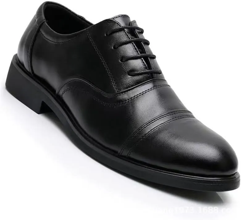 Men Leather Shoes, Men Dress Shoes All-Match Casual Oxford Party Shoes Footwear Formal Luxury Fashion Groom Wedding Shoes
