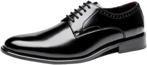 Men's Breathable Leather Wingtip Brogue Oxfords