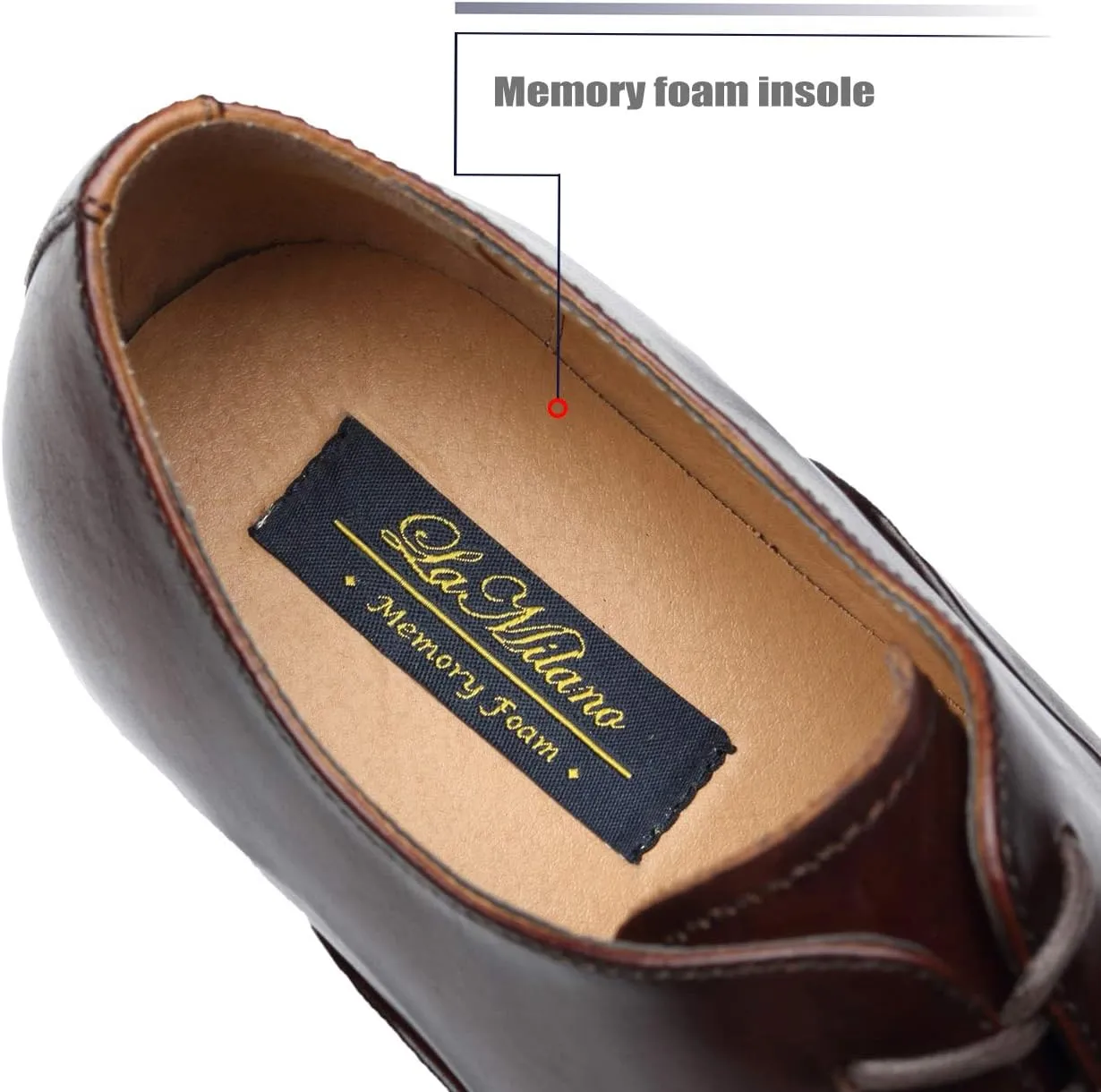 Mens Cap Toe Oxford Leather Lace Up Classic Comfortable Modern Formal Business Dress Shoes for Men