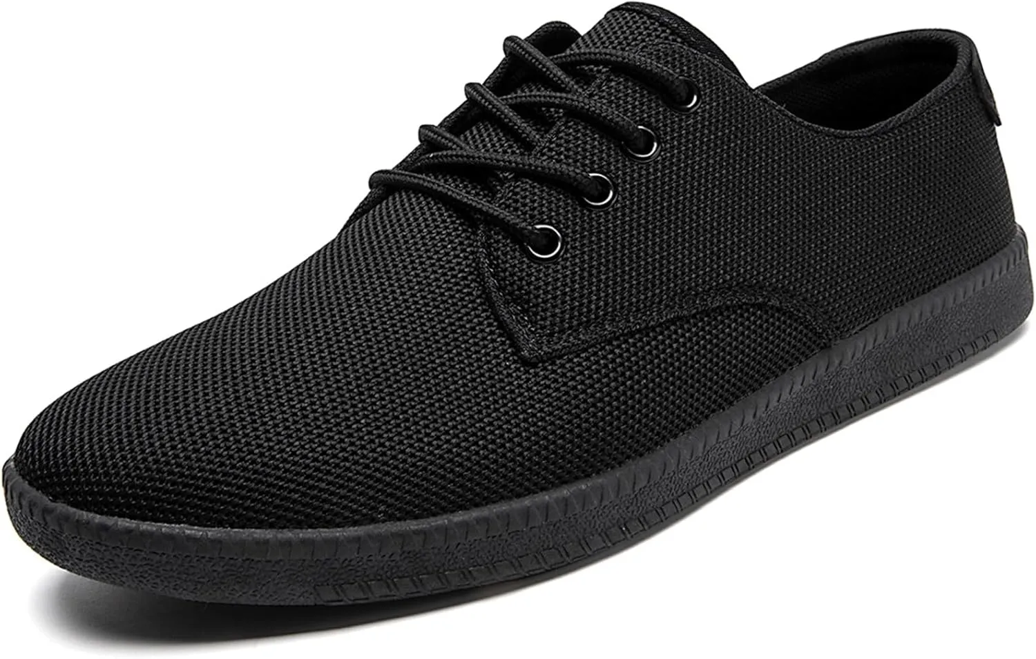 Men's Casual Dress Shoes - Black Business Casual Slip On Loafers Breathable Mesh Gym Workout Tennis Sneakers Running Walking Shoes Size 12