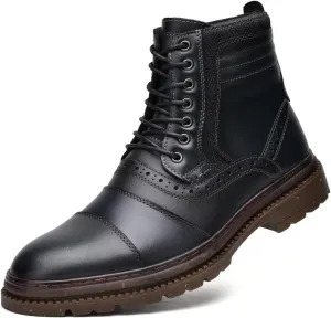 Men's Chukka Boots Genuine Leather Ankle Boot for Men Classic Casual Oxford Style Footwear