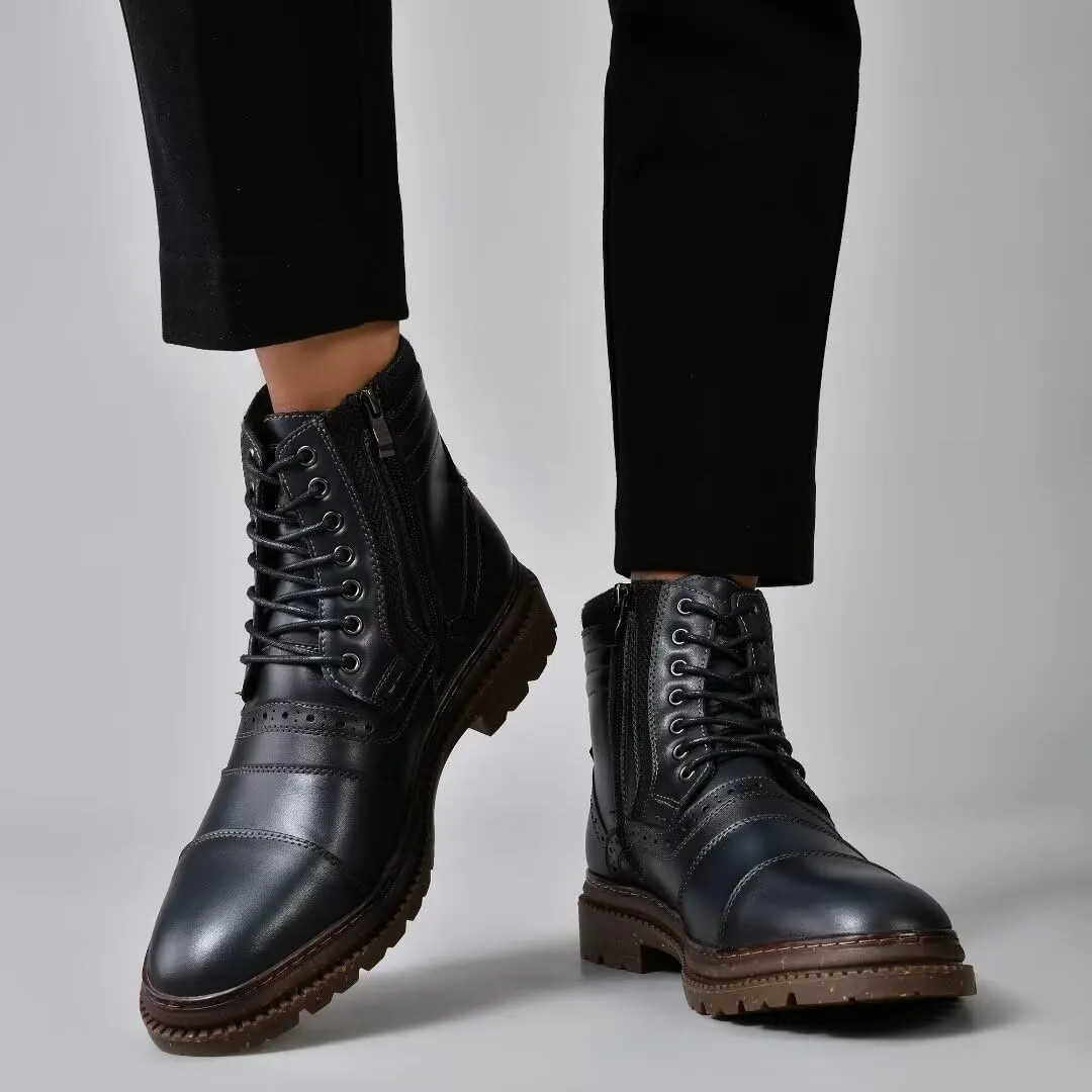 Men's Chukka Boots Genuine Leather Ankle Boot for Men Classic Casual Oxford Style Footwear