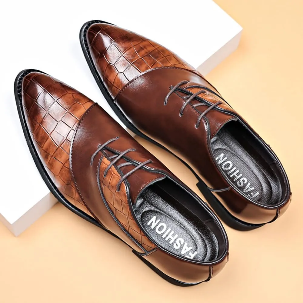 Men's Classic Modern Dress Oxfords Shoes Business Formal Derby