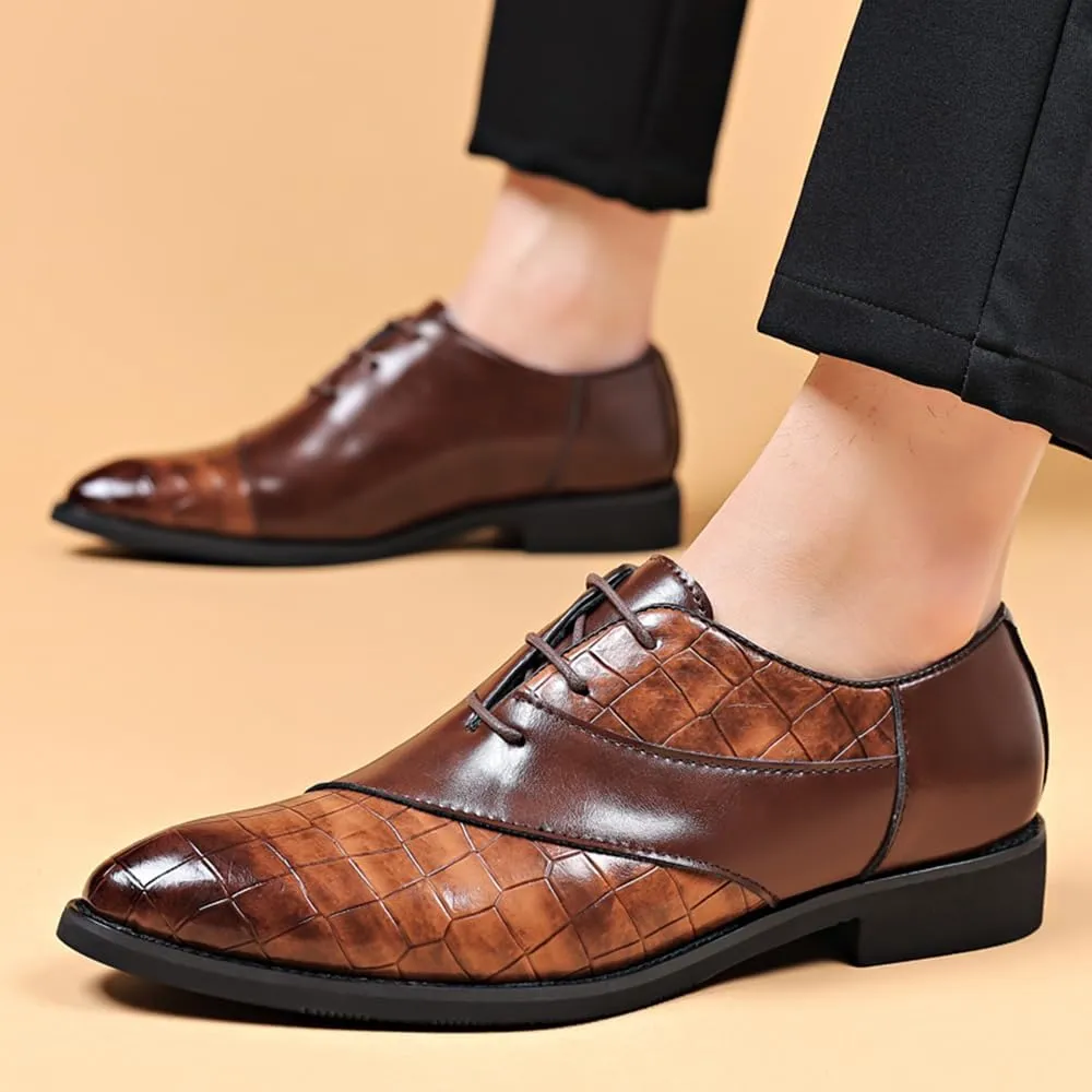 Men's Classic Modern Dress Oxfords Shoes Business Formal Derby
