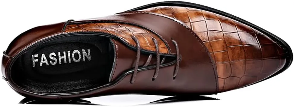 Men's Classic Modern Dress Oxfords Shoes Business Formal Derby