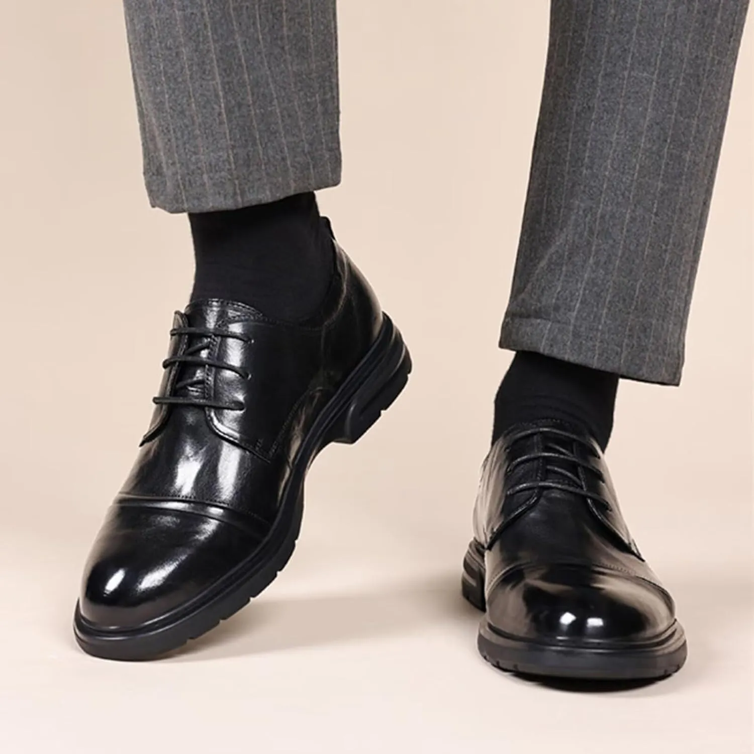 Men's Dress Shoes Formal Classic Lace-up Oxfords for Business Formal Wedding Party,Non-Slip