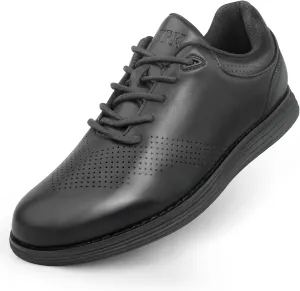 Men's Fashion Dress Sneakers Casual Walking Shoes Business Oxfords Comfortable Lightweight Breathable Tennis Lace-Up Mesh/Leather