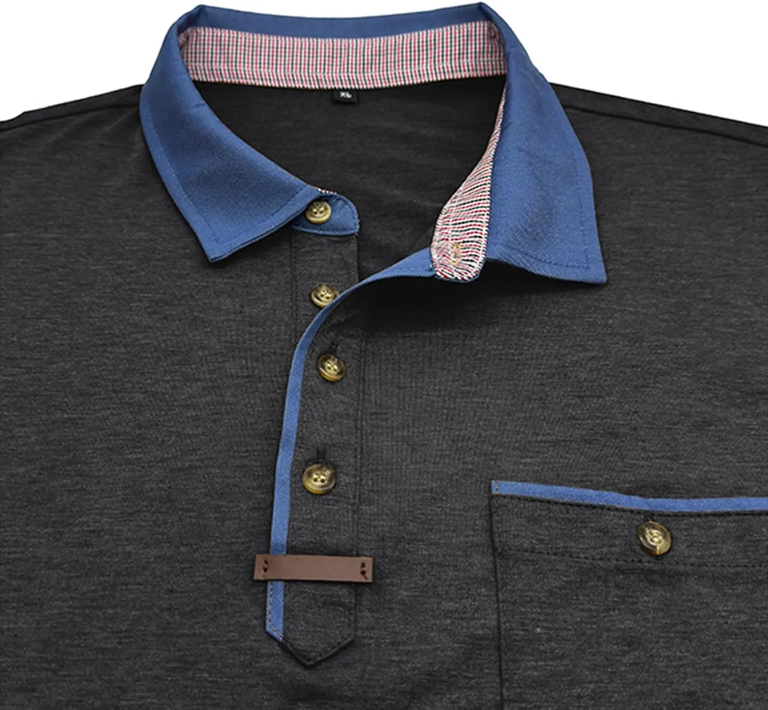 Mens Golf Polo Shirts Short Sleeve Moisture Wicking Cotton Golf Shirt Athletic Fashion Raglan Collared Pique T-Shirts