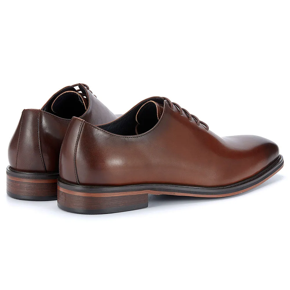 Men's Handmade Oxford Dress Shoes with Brogue Detailing