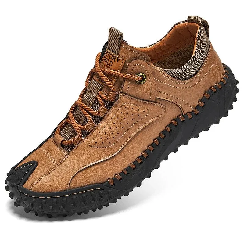 Men's Leather Casual Loafers – Comfortable Breathable Shoes (Sizes up to 48)