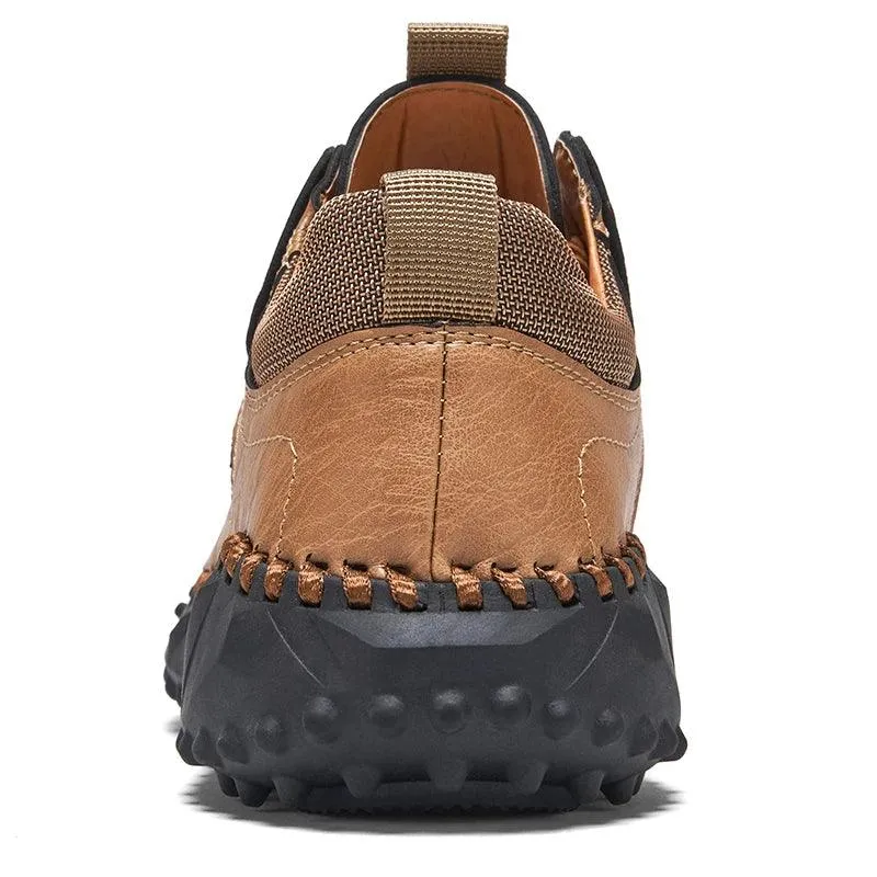 Men's Leather Casual Loafers – Comfortable Breathable Shoes (Sizes up to 48)