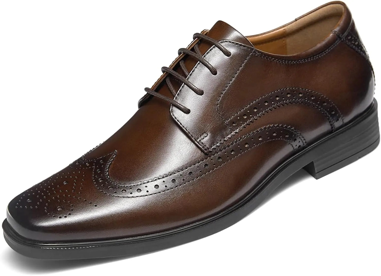 Mens Leather Oxford Shoes Formal Lace up Dress Shoes